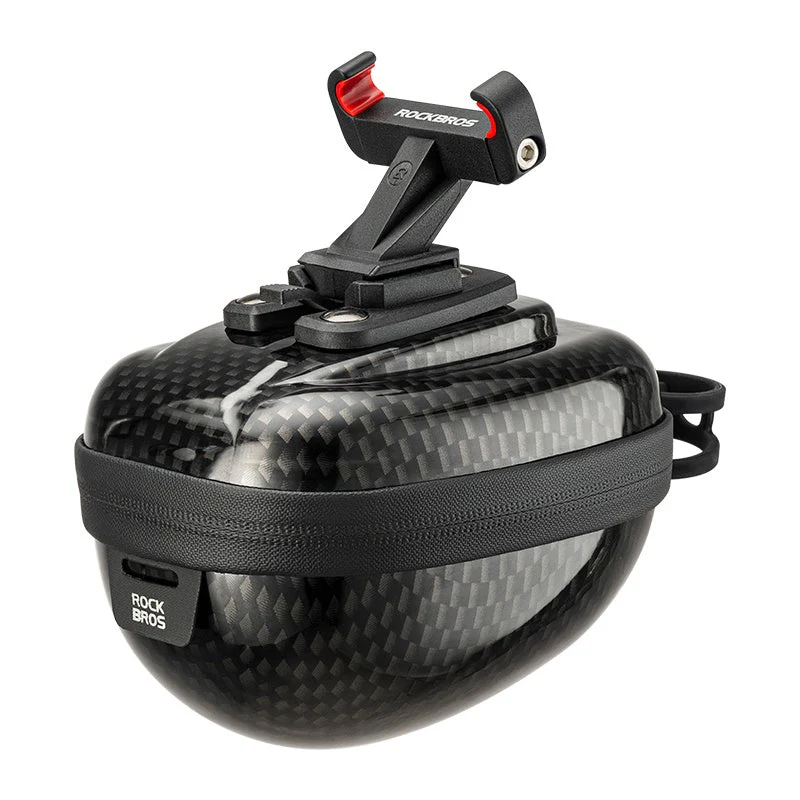 ROCKBROS 0.4L Hard Shell Bicycle Tailbag Lightweight Convenient Portable Saddle Bag - Image 3