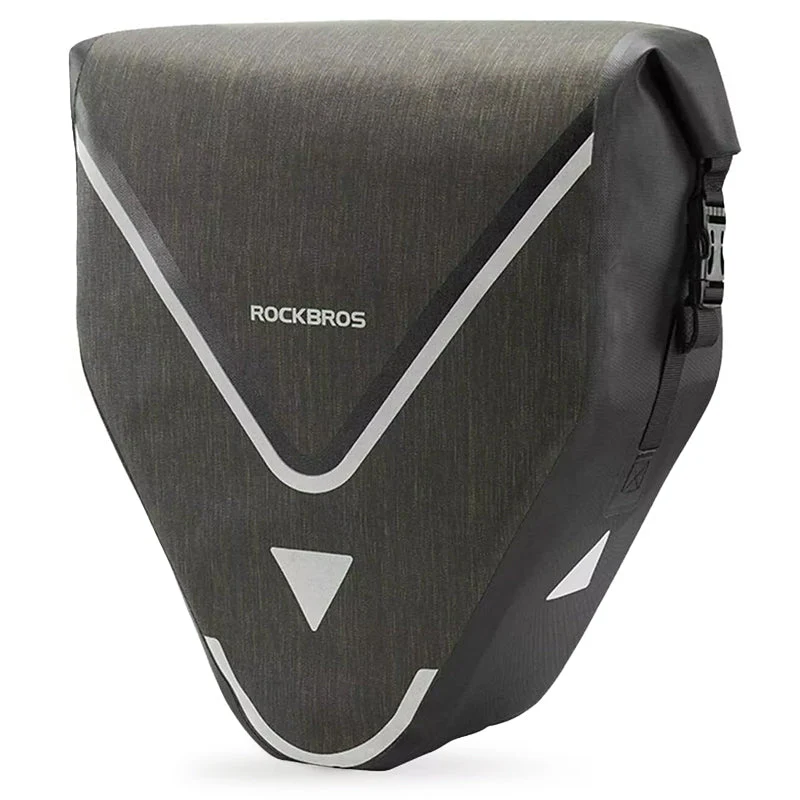 ROCKBROS 20L Triangle Waterproof Bike Rear Rack Pannier Bag for Grocery Touring Cycling - Image 3
