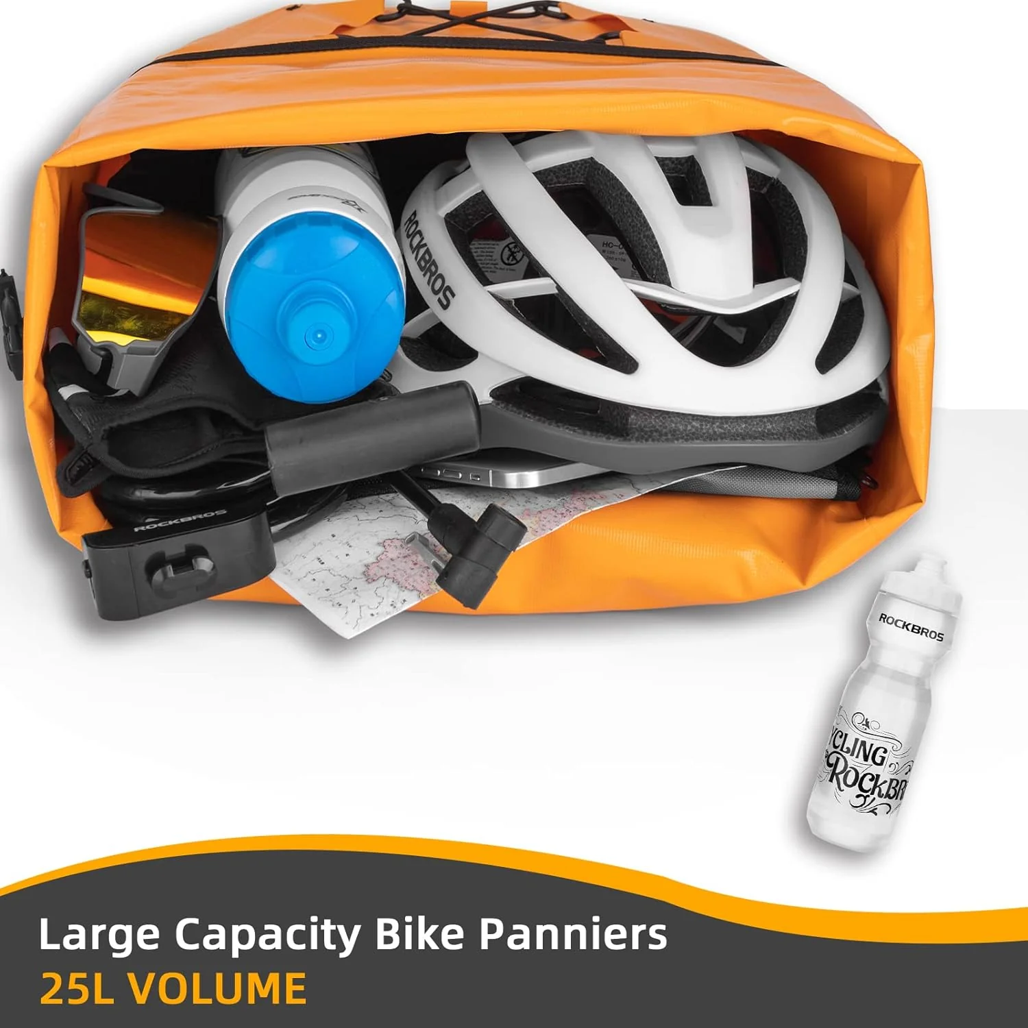 ROCKBROS 32L Waterproof Bike Pannier Durable Spacious Easy to Install - Image 33
