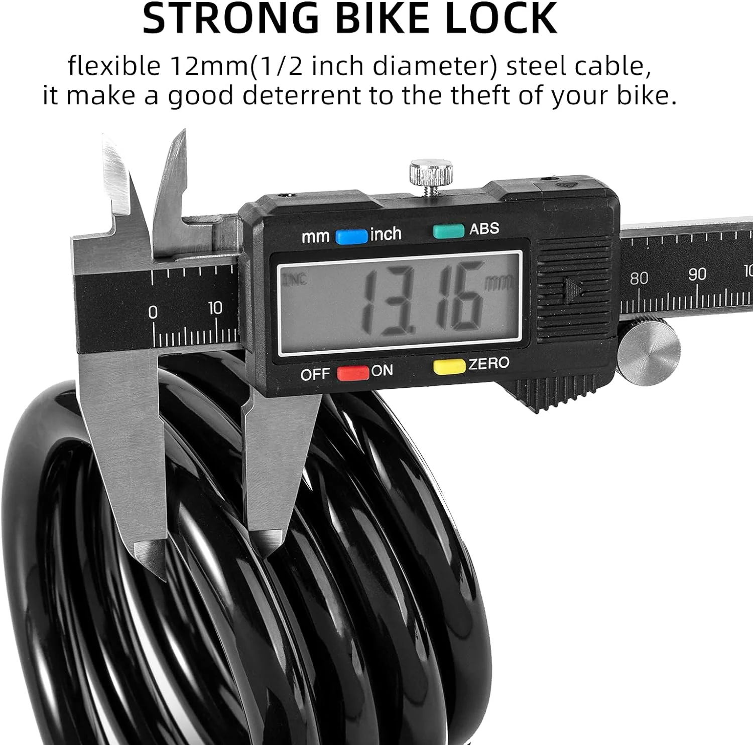 ROCKBROS 3ft Bike Cable Lock - Secure, Lightweight with Mounting Bracket - Image 5