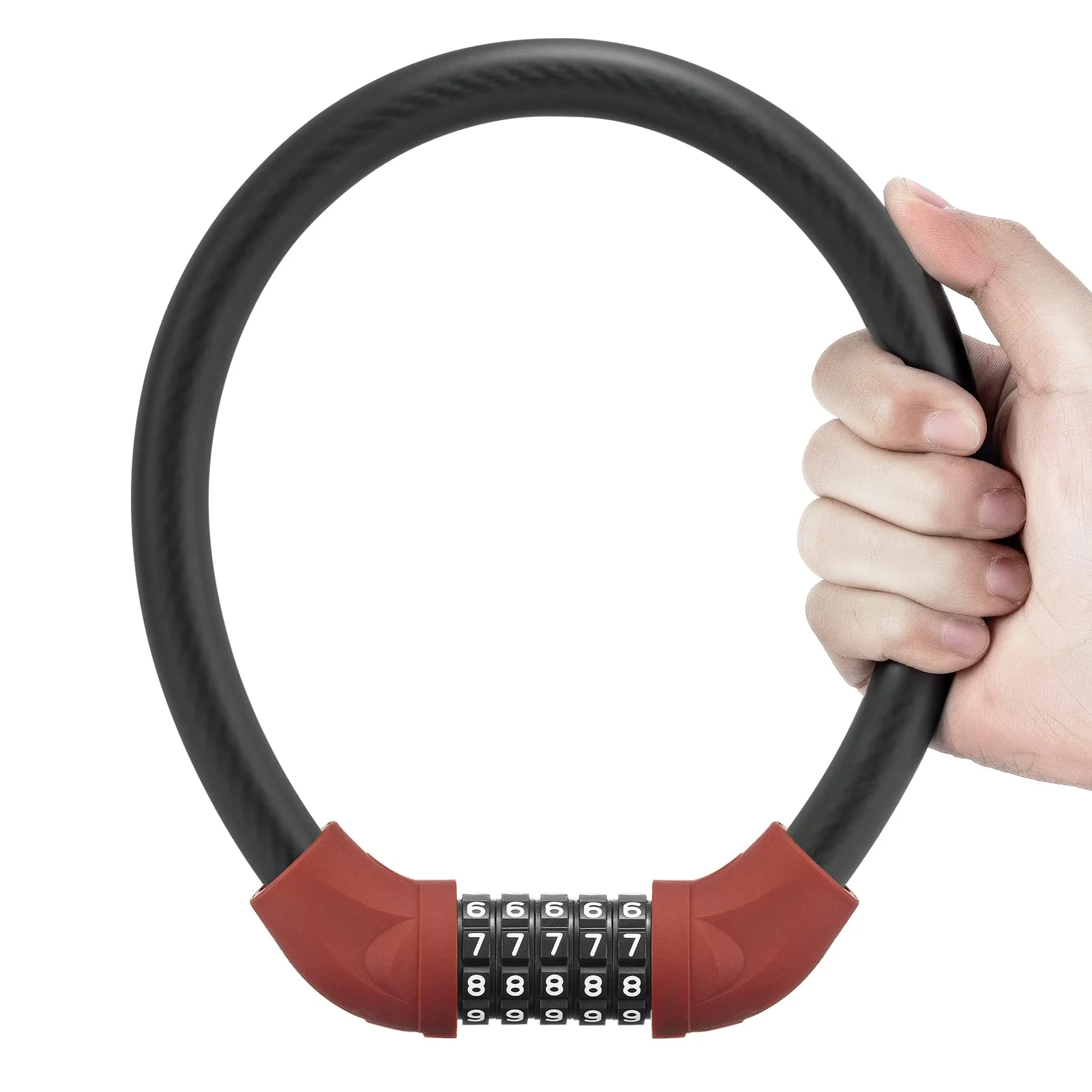 ROCKBROS 5-Digit Bike Cable Lock, Lightweight Portable Combination Lock - Image 9