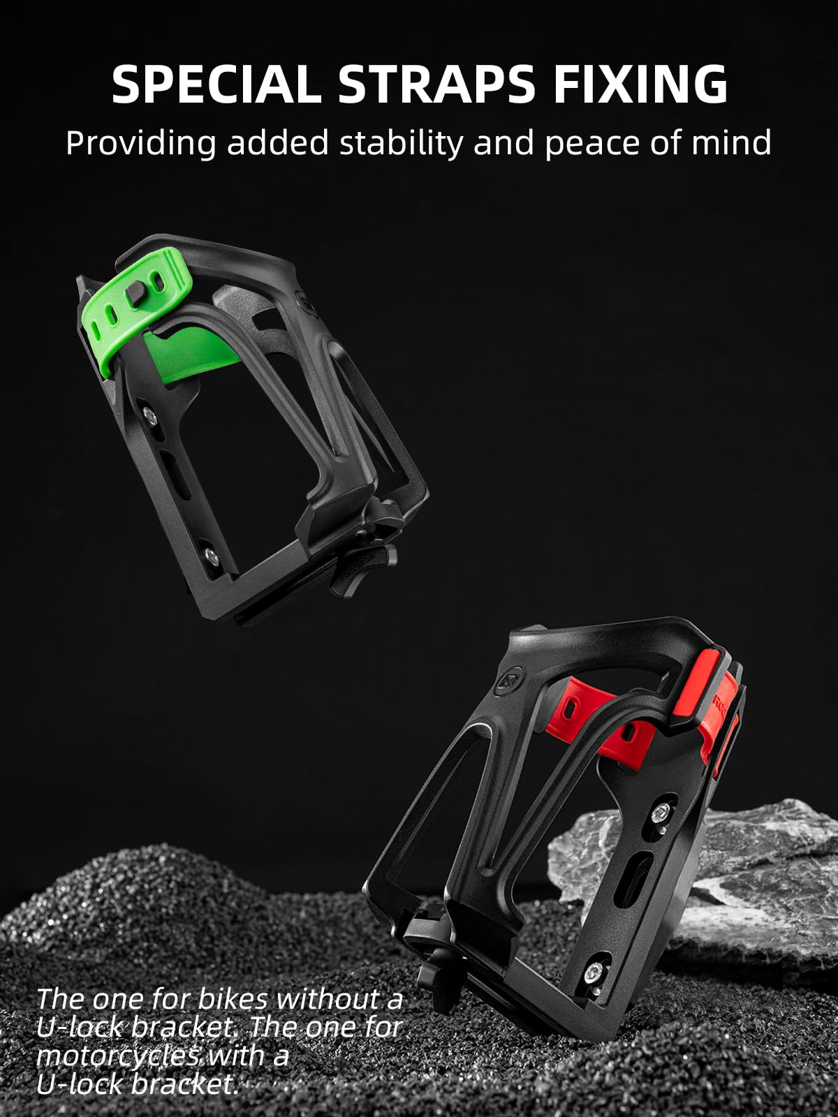 ROCKBROS Adjustable Water Bottle Holder for 2.3-3" Bottles, Bike & Motorcycle Mount - Image 6