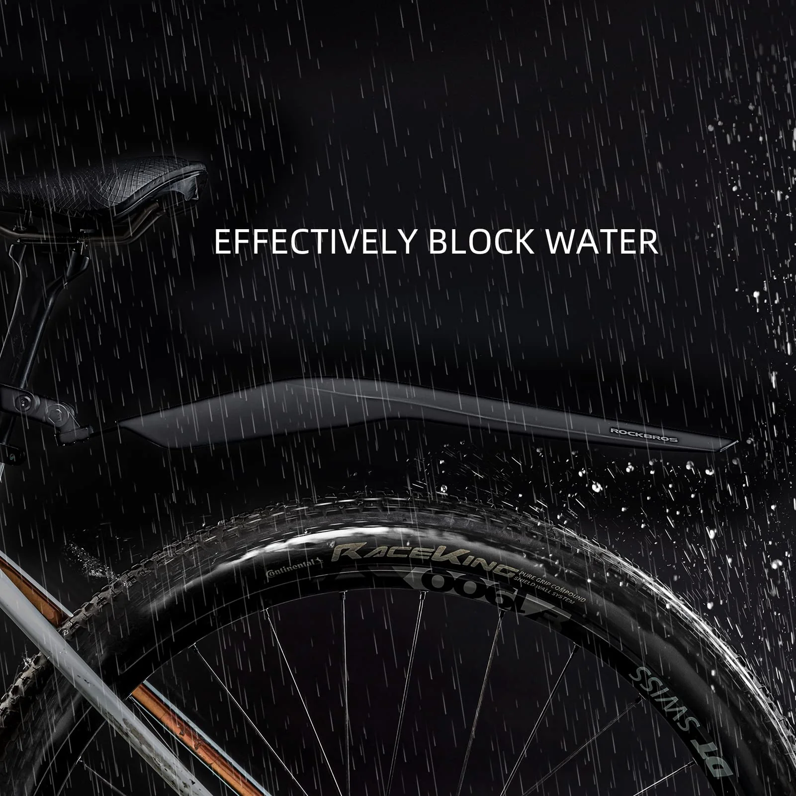 ROCKBROS Bike  Adjustable MTB Fenders Mudguard Rear Fenders Cycling Mud Guard - Image 3