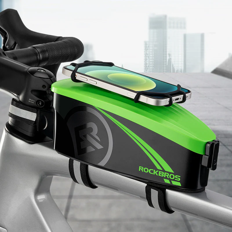 ROCKBROS Bike Frame Phone Bag with Hard Case for Cellphones Below 6.8" - Image 9