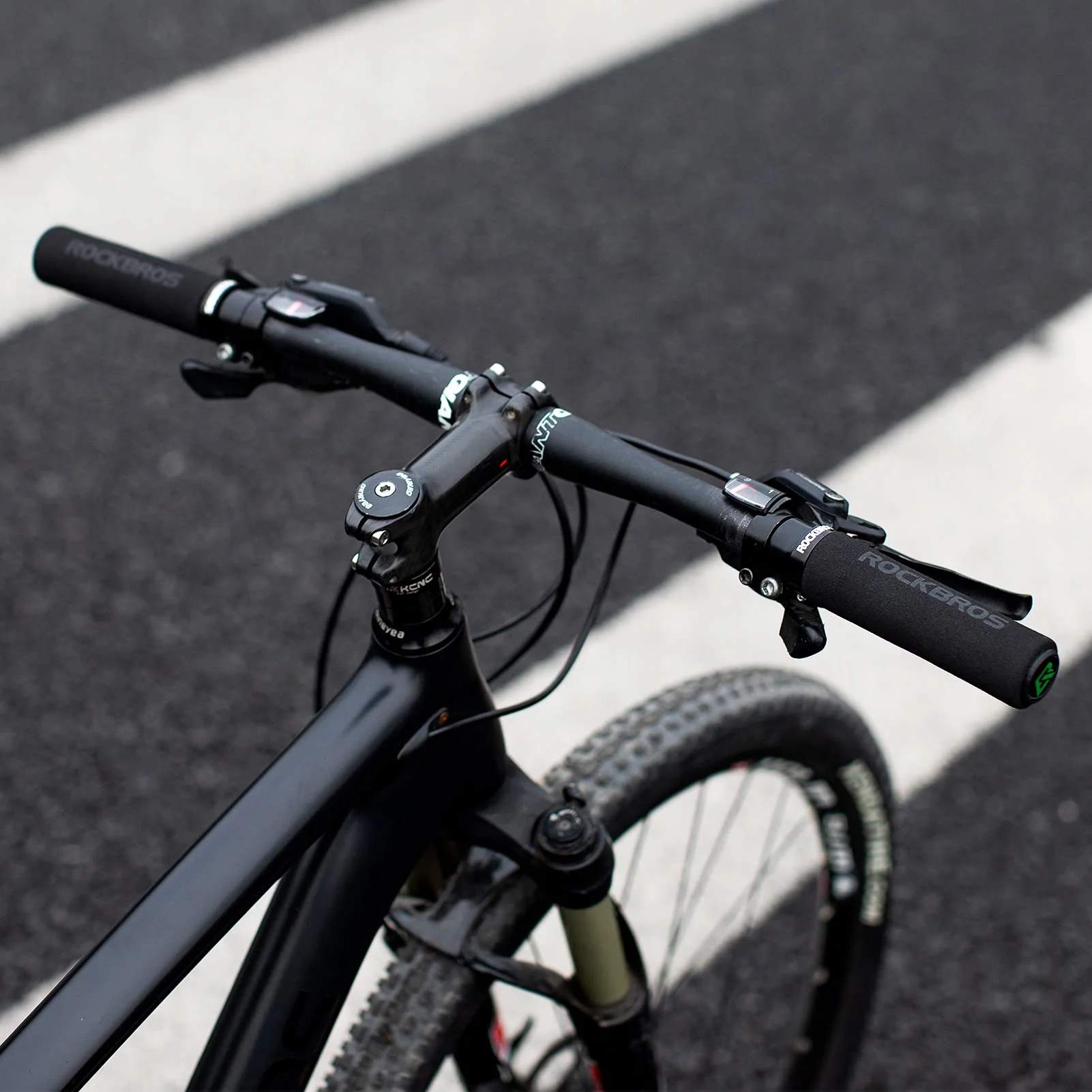 ROCKBROS Bike Grips Foam Single Lock on Bicycle Soft Comfortable Non-Slip Bike Handle Grips - Image 31