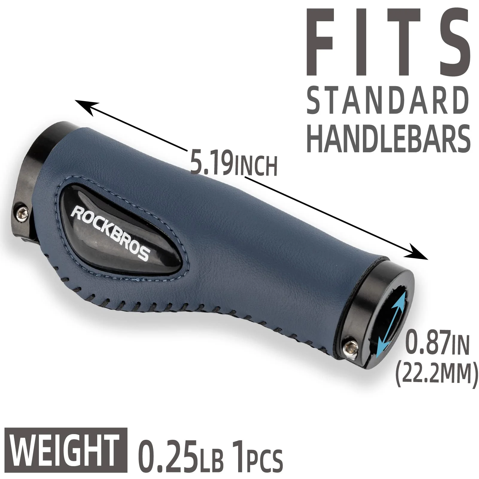 ROCKBROS Bike Handle Grips Ergonomics Design Soft Gel Dual Lock - Image 12