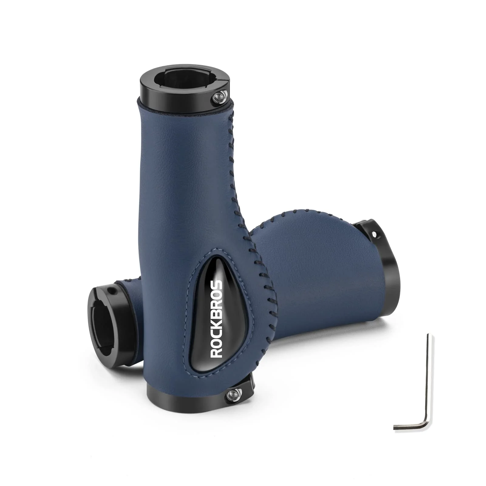ROCKBROS Bike Handle Grips Ergonomics Design Soft Gel Dual Lock - Image 2
