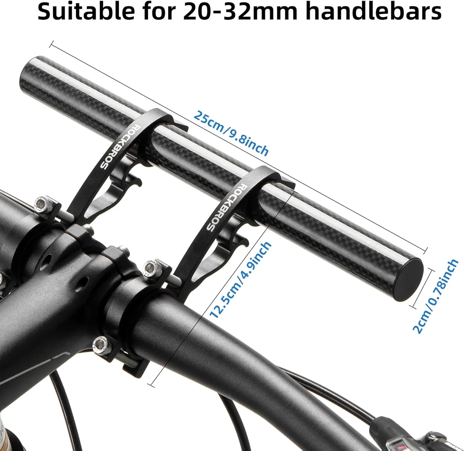ROCKBROS Bike Handlebar Extender Double Lightweight Durable - Image 7