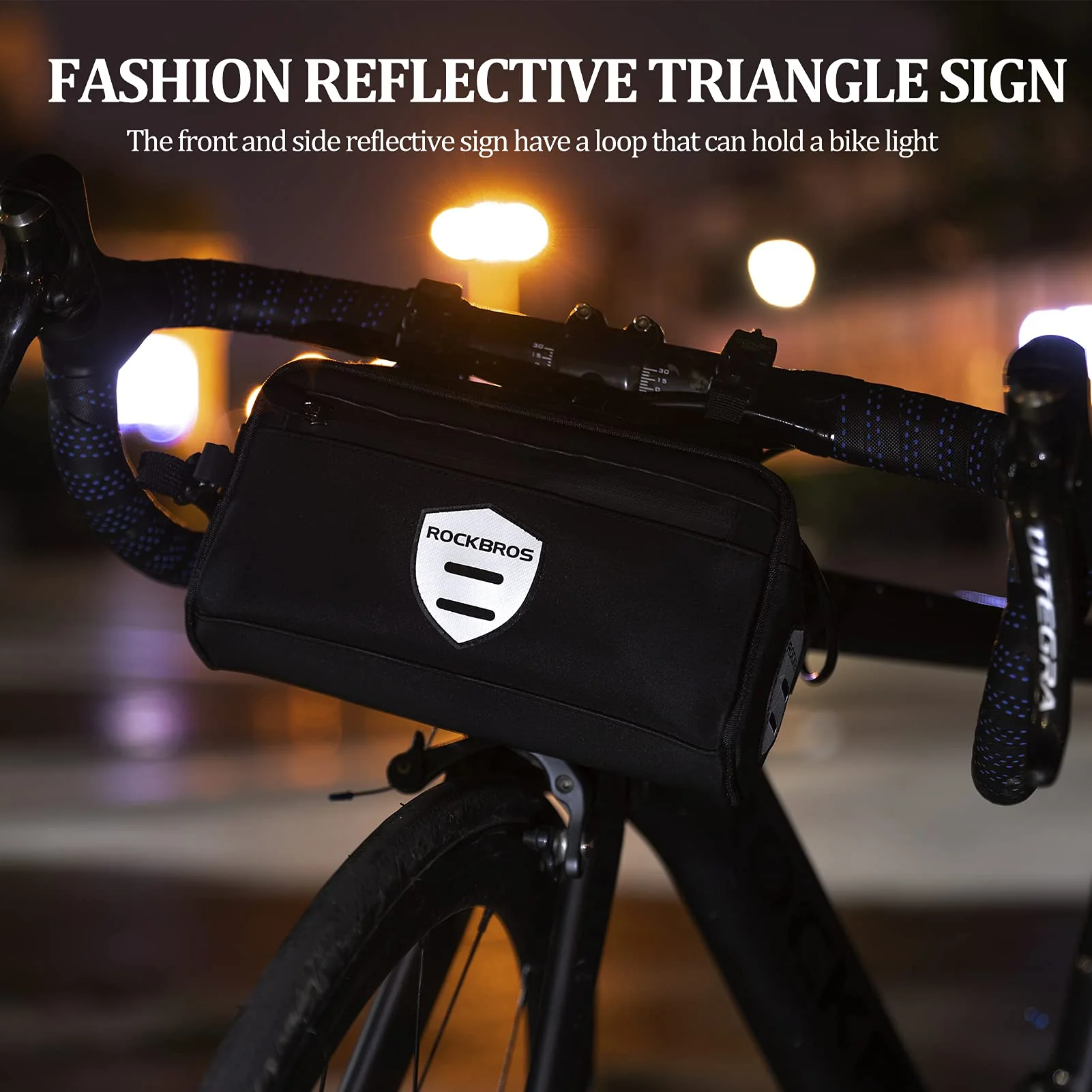 ROCKBROS Bike Handlebar  Front Frame Bag with Removable Shoulder Strap for Cycling - Image 2