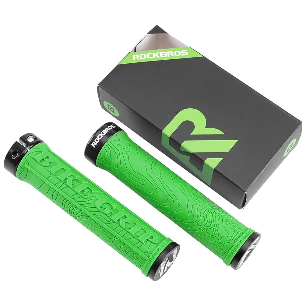 ROCKBROS Bike Handlebar Grips Double Lock-on MTB Bicycle Handle Bar Grips - Image 19