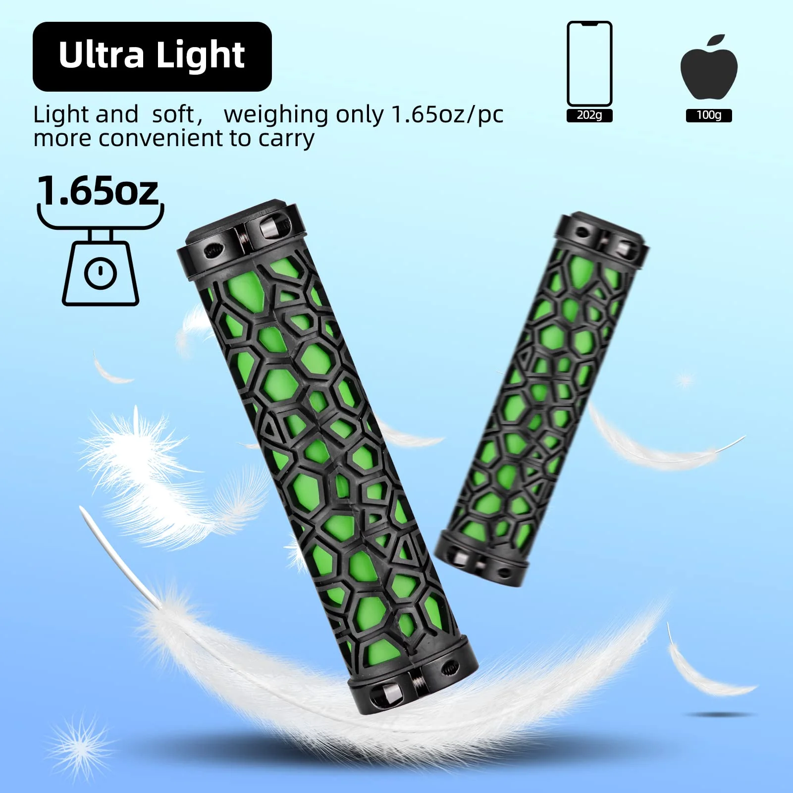 ROCKBROS Bike Handlebar Grips Double Lock-on Non-Slip Grips for MTB, BMX 22.2mm - Image 18