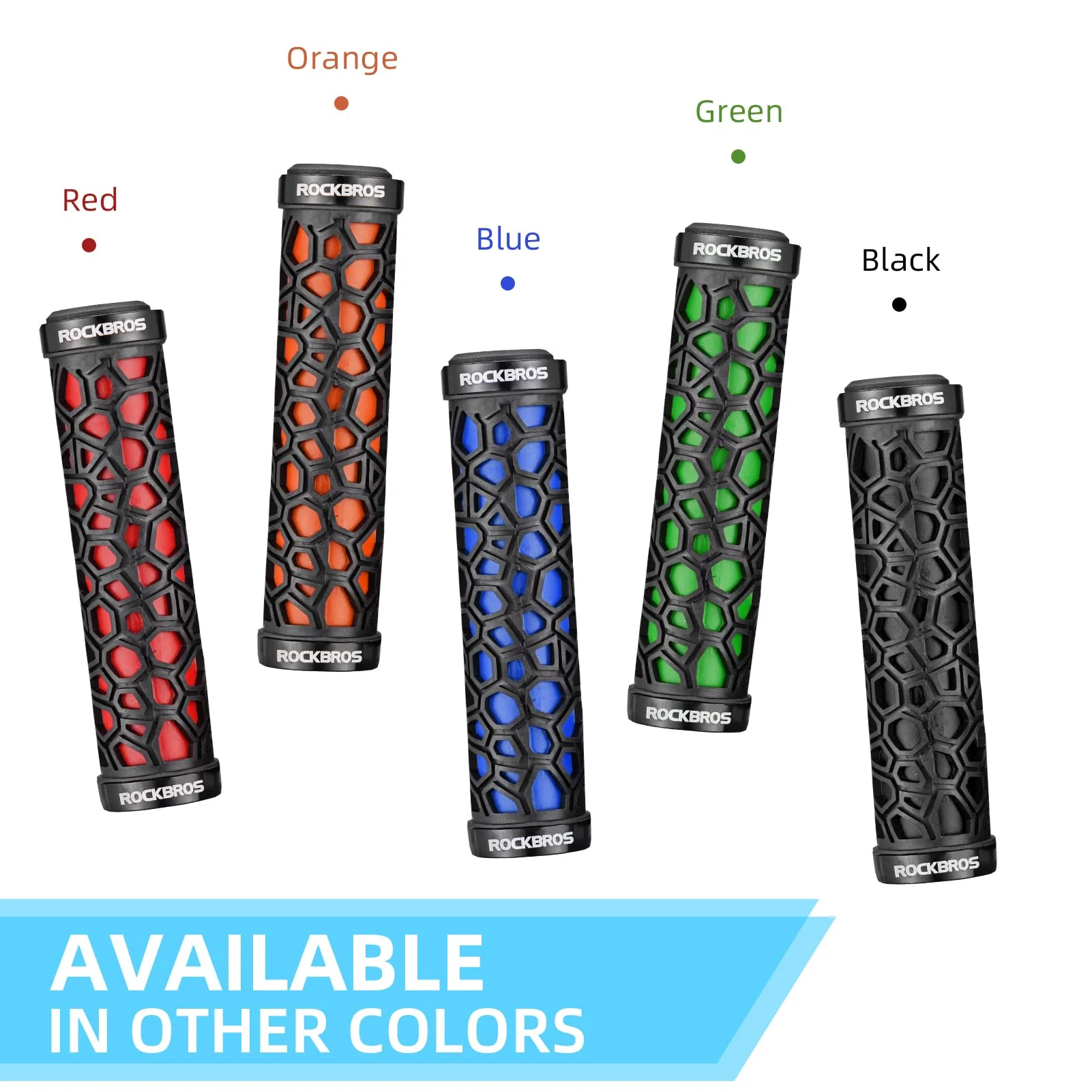 ROCKBROS Bike Handlebar Grips Double Lock-on Non-Slip Grips for MTB, BMX 22.2mm - Image 34