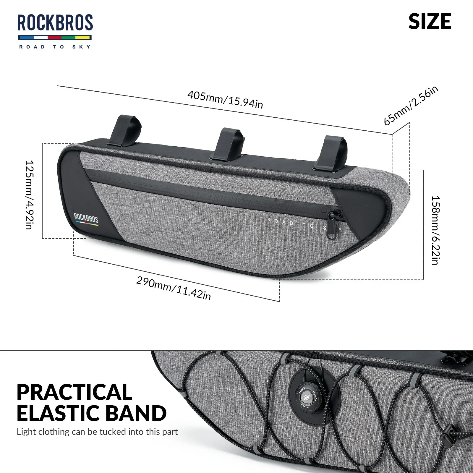 ROCKBROS Bike Triangle Bag-Road to sky - Image 18