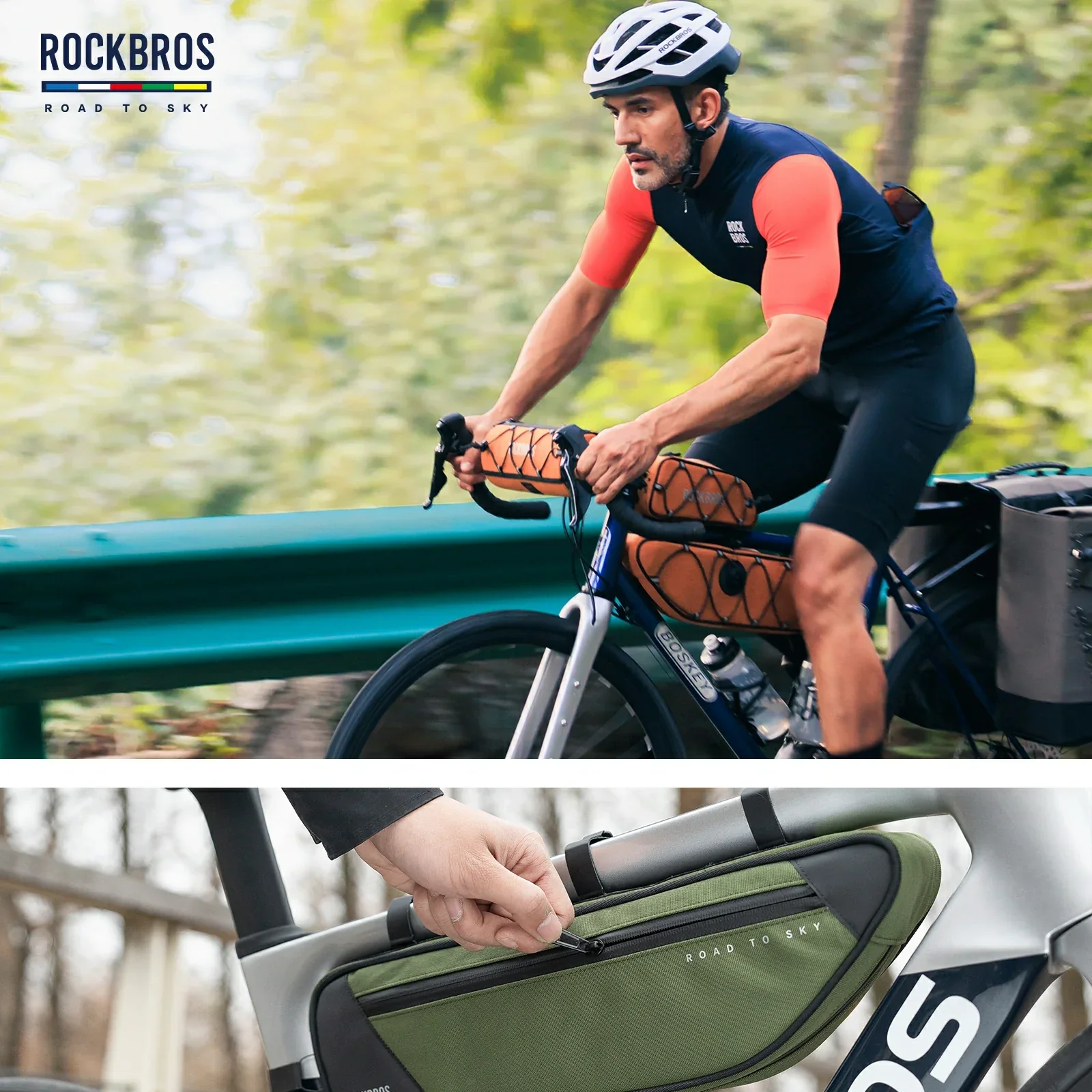 ROCKBROS Bike Triangle Bag-Road to sky - Image 44
