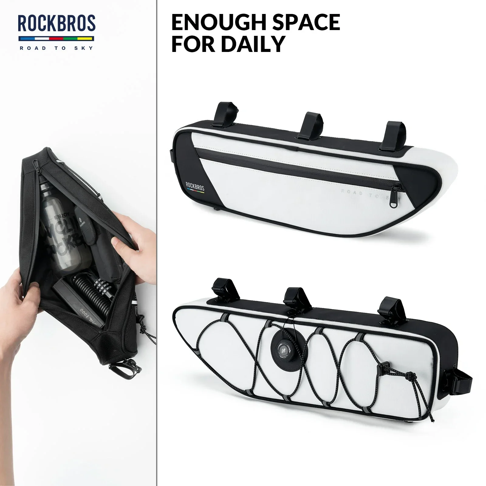 ROCKBROS Bike Triangle Bag-Road to sky - Image 7
