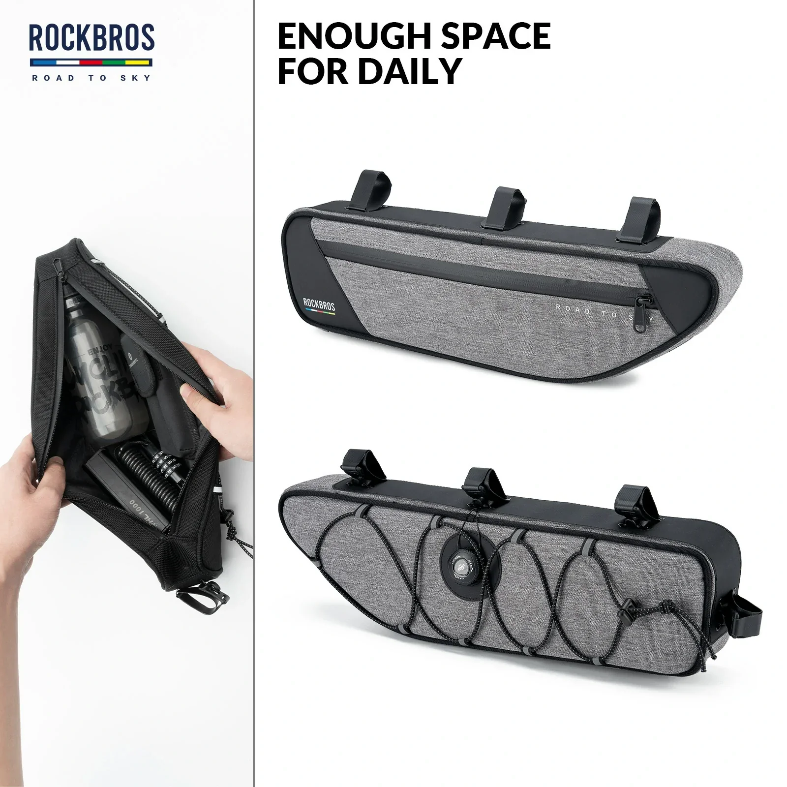 ROCKBROS Bike Triangle Bag-Road to sky - Image 8