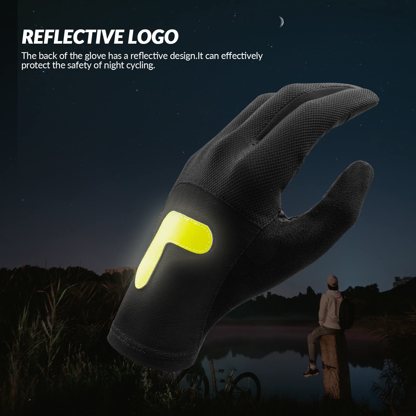 ROCKBROS Breathable Touchscreen Non-Slip Lightweight Cycling Gloves for MTB - Image 6
