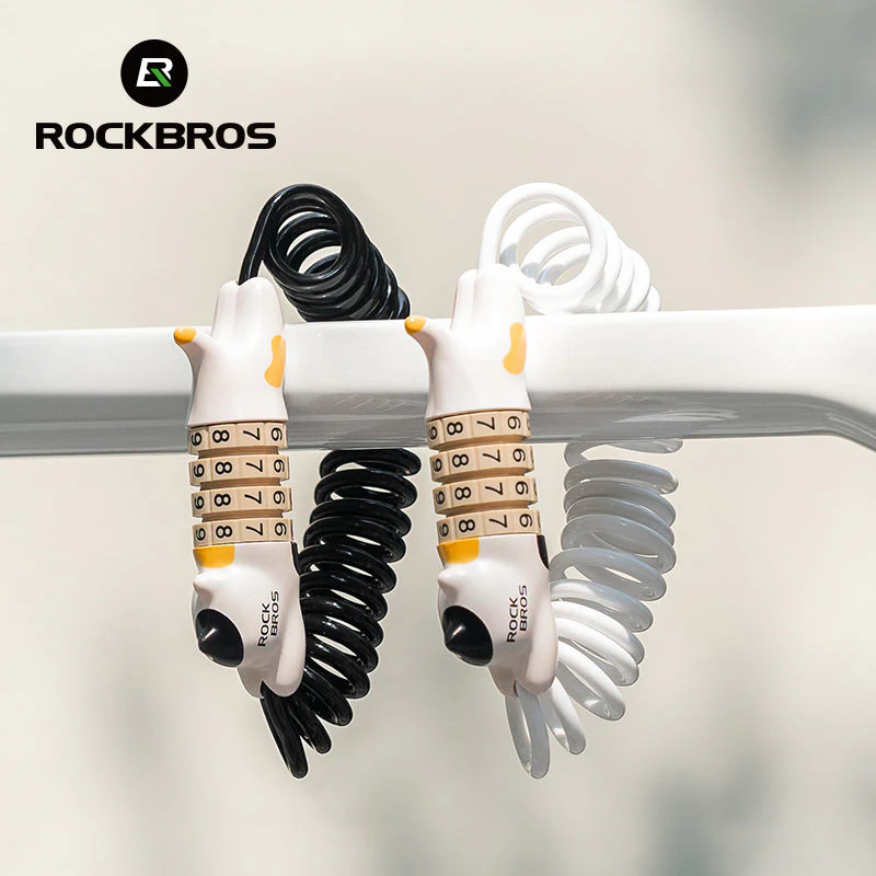 ROCKBROS Cute Cat Password Bike Lock 51.2in - Image 3