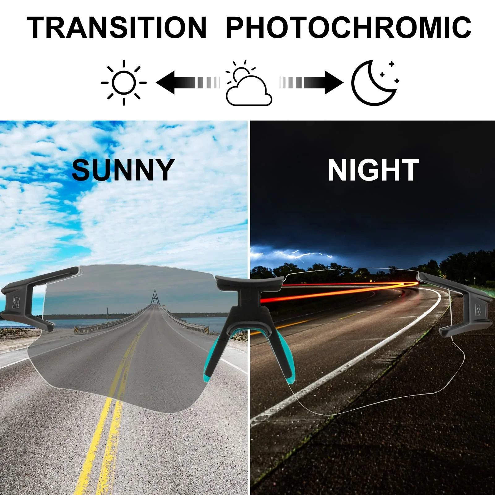 ROCKBROS Cycling Sunglasses Photochromic Bike Glasses for Men Women Sports Goggles UV Protection - Image 16