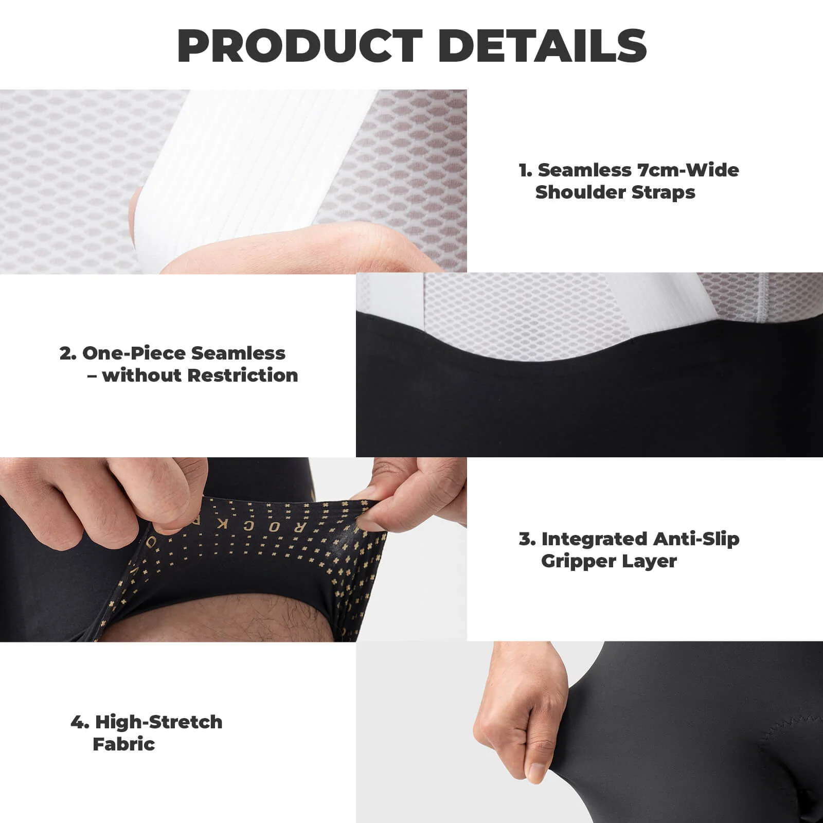 ROCKBROS DOLOMITI Pads Men’s Cycling Bib Shorts - YDDK008 - Image 8