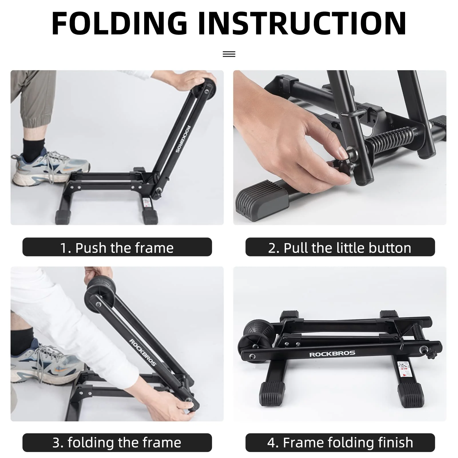 ROCKBROS Foldable Bike Stand for 20"-29" Wheels - Image 5