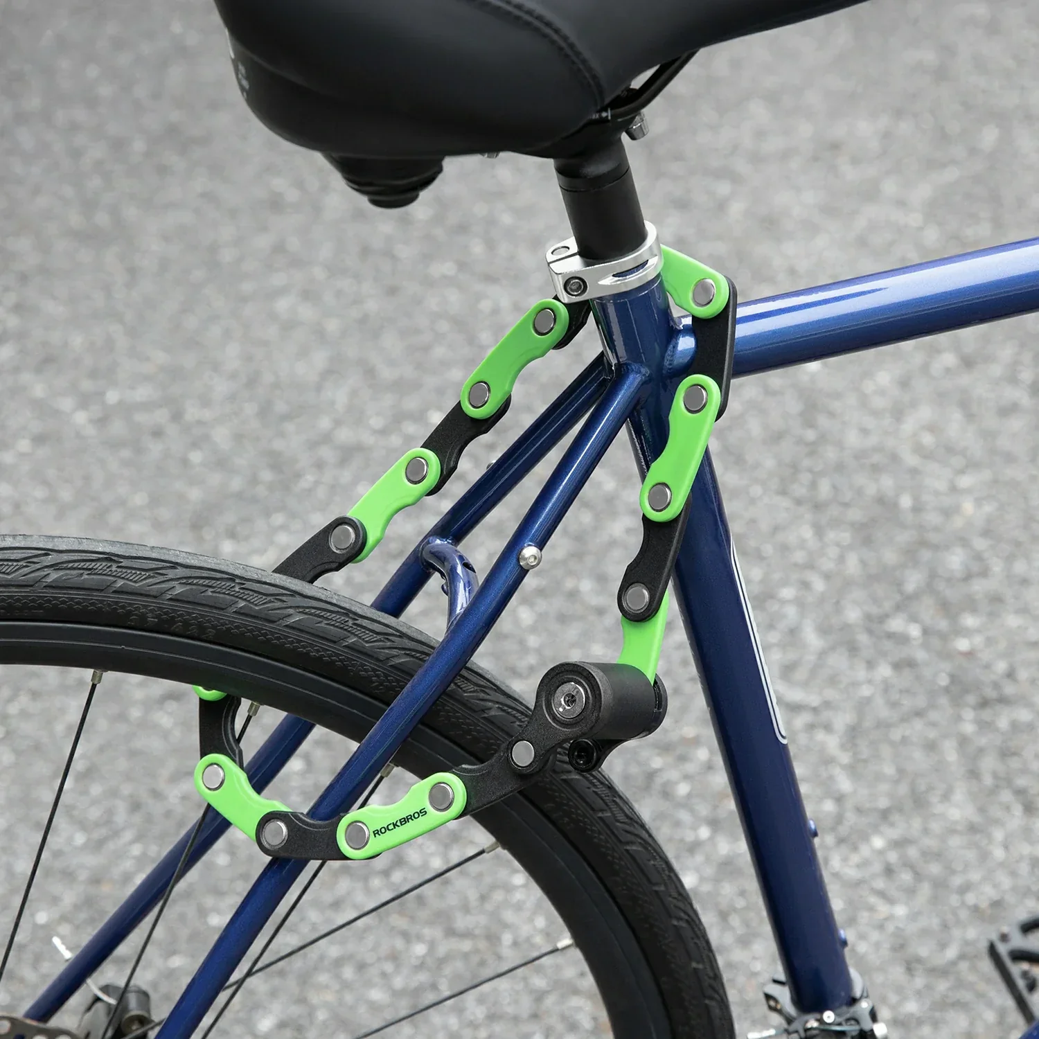ROCKBROS Folding Bike Lock Anti-theft Alloy Lock with Mounting Bracket - Image 15