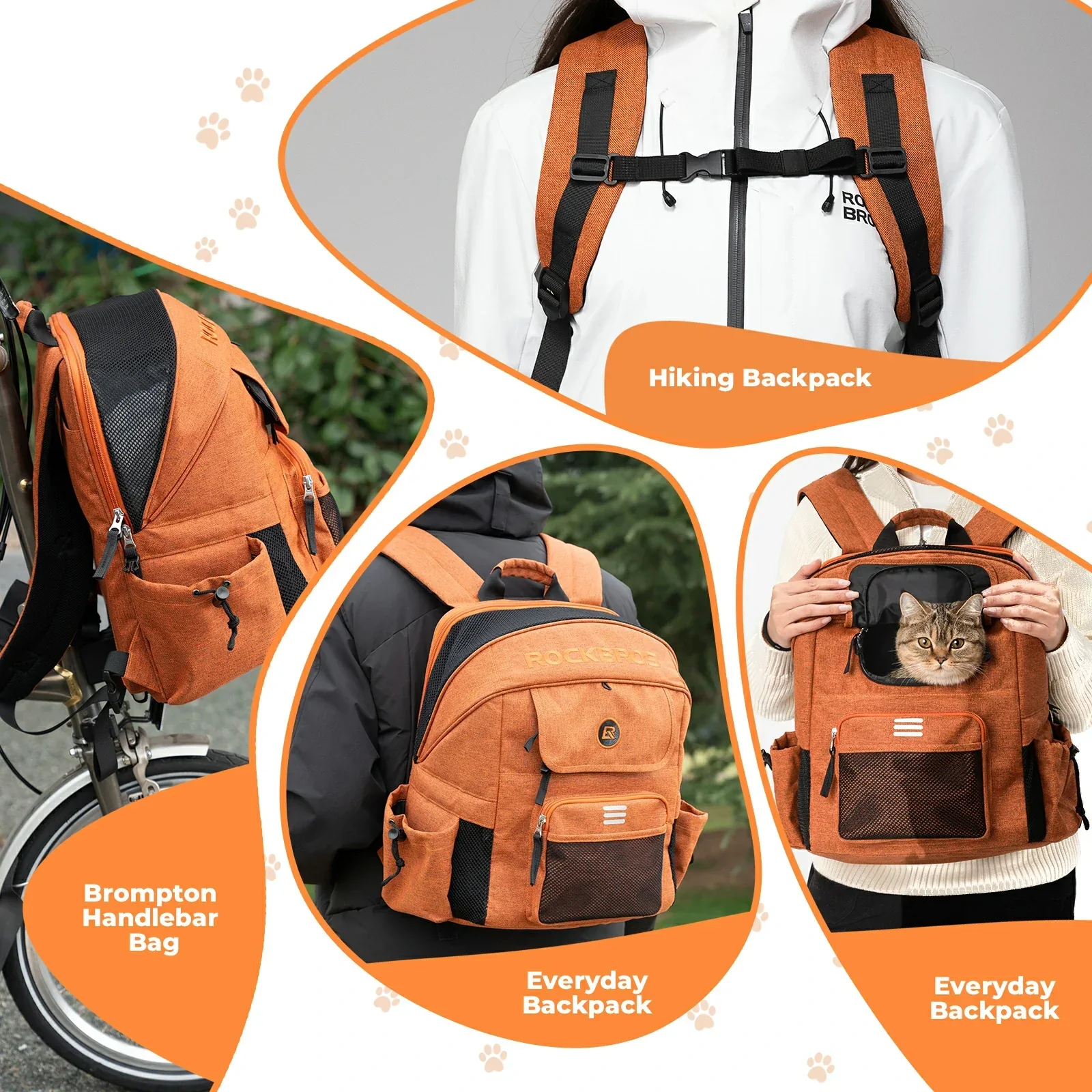 ROCKBROS Folding Bike Pet Bag Backpack - Image 11