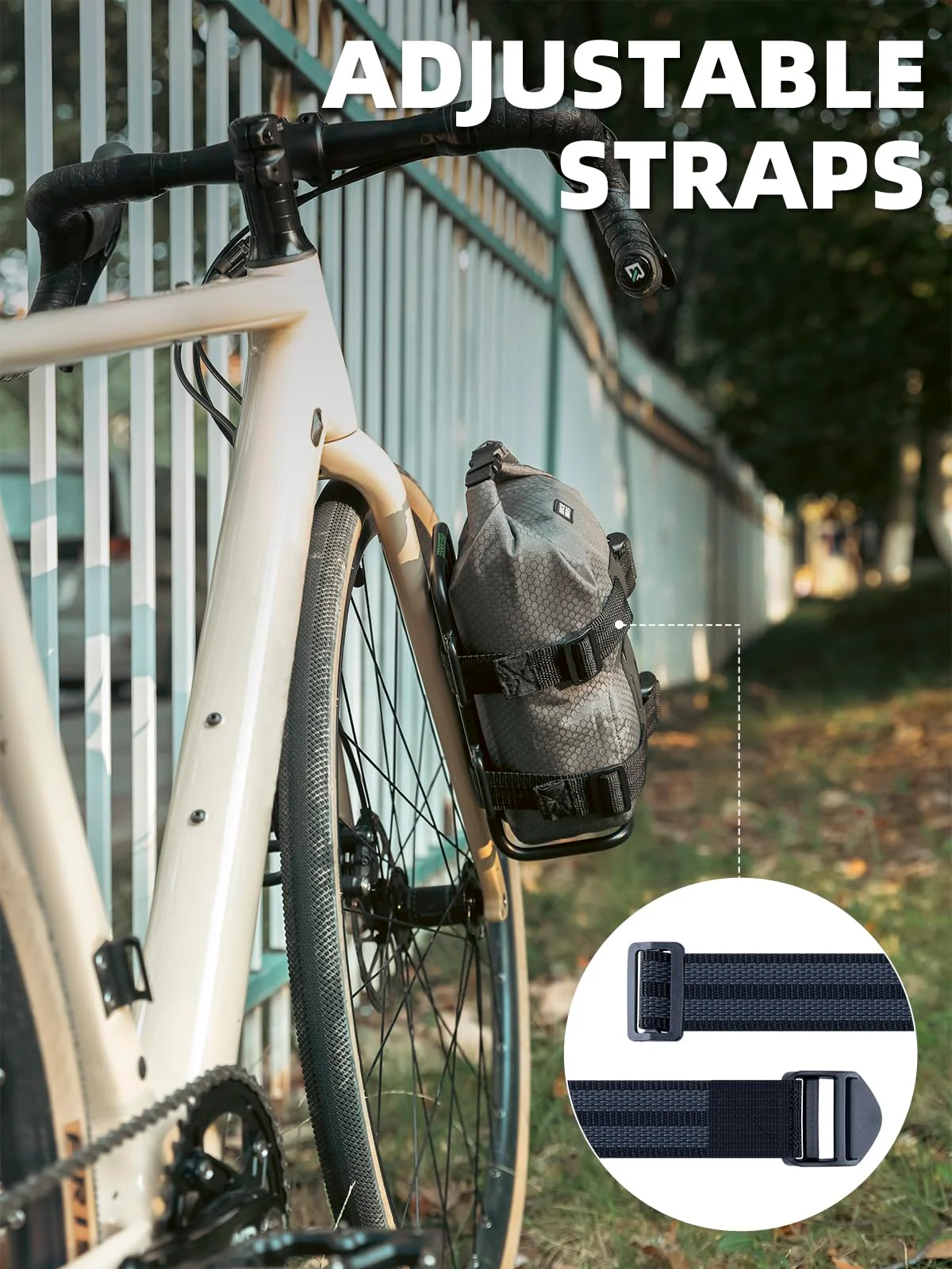 ROCKBROS Front Bike Rack Aluminum Alloy Luggage Touring Carrier Racks 6.6lbs - Image 4