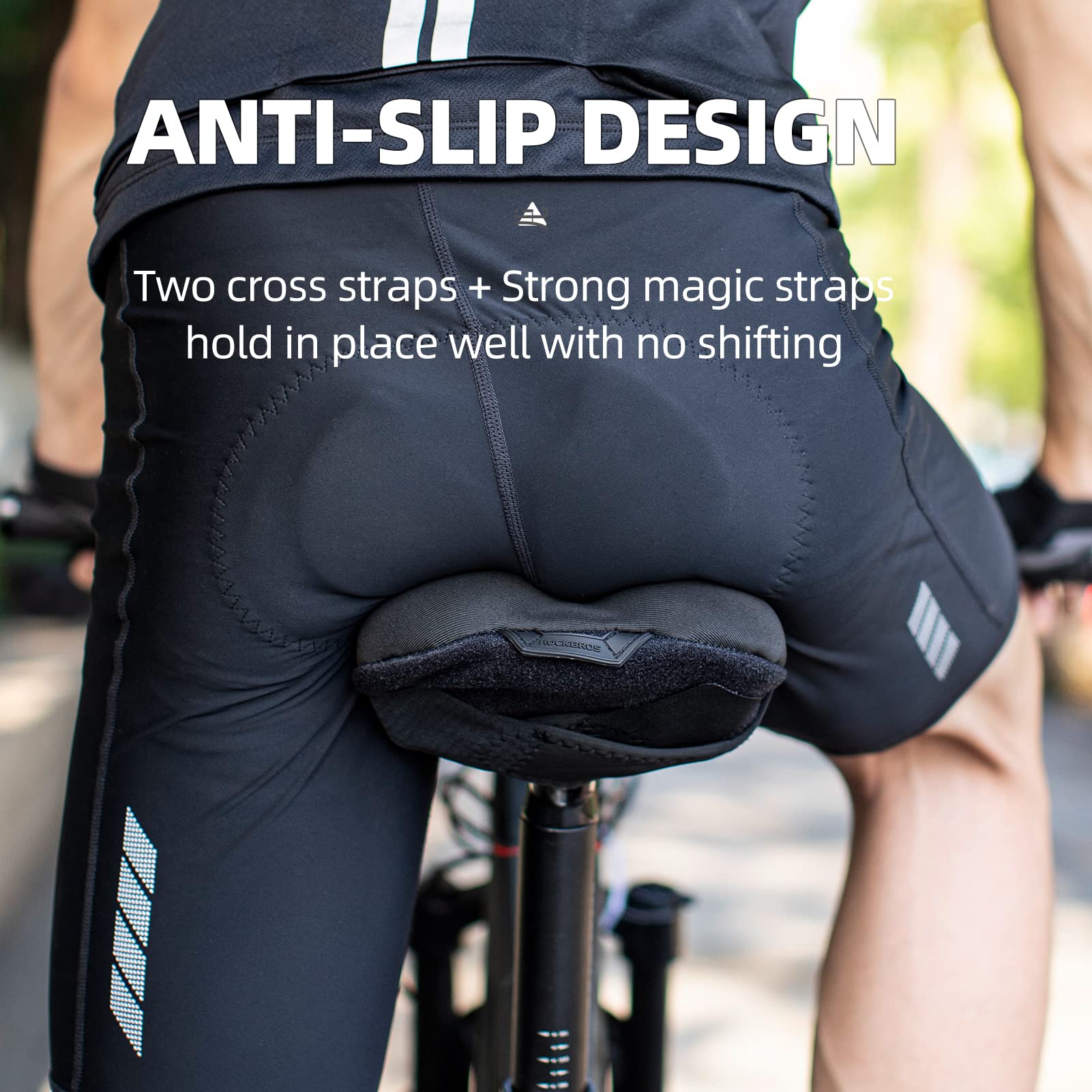 ROCKBROS Gel Bike Seat Cushion Padded Narrow Cover for Peloton Spin Bikes - Image 9