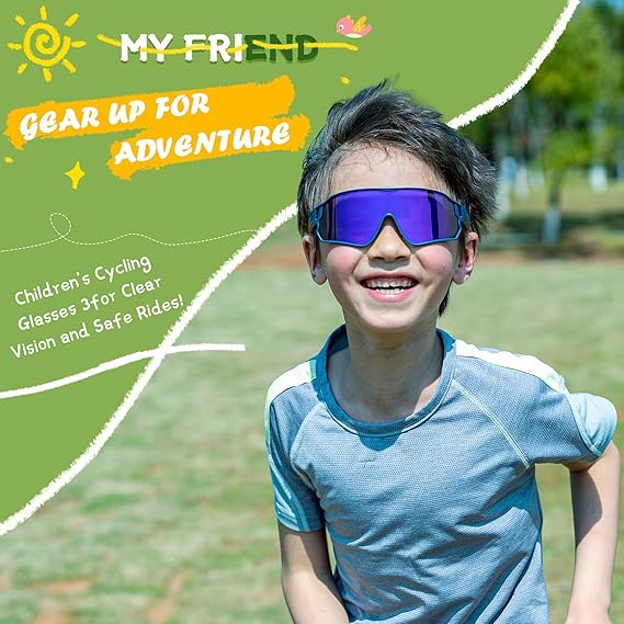 ROCKBROS Kids Photochromic Sports Sunglasses For Kids Ages 8 to 14 - Image 8