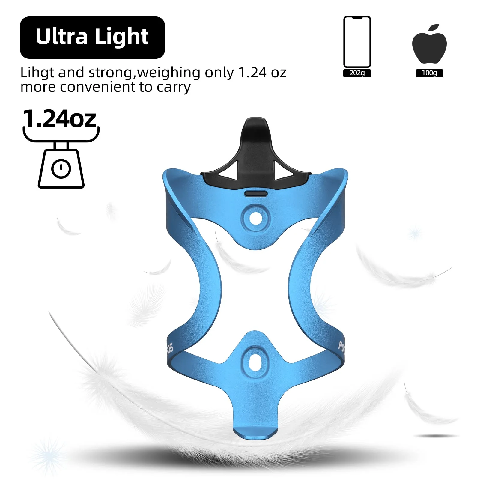 ROCKBROS Lightweight Alloy Bike Water Bottle Holder for Road Mountain Bikes - Image 5