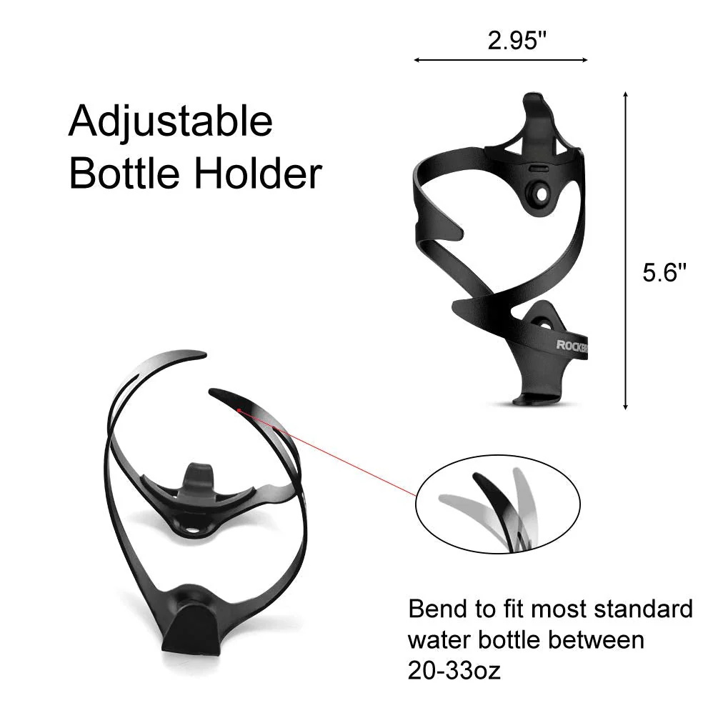 ROCKBROS Lightweight Aluminum Bike Water Bottle Cage - Durable Holder - Image 3