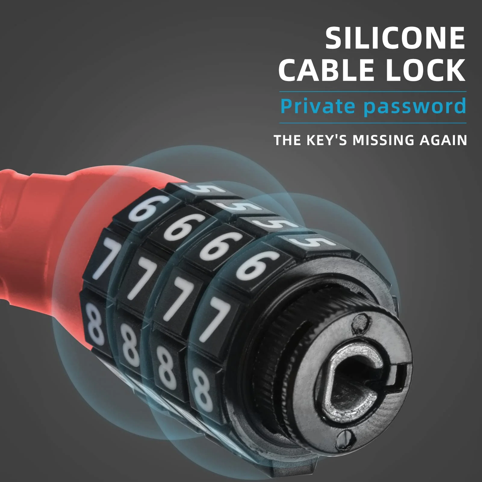 ROCKBROS Lightweight Bike Lock Cable 12MM Anti-Theft Combination Lock - Image 14