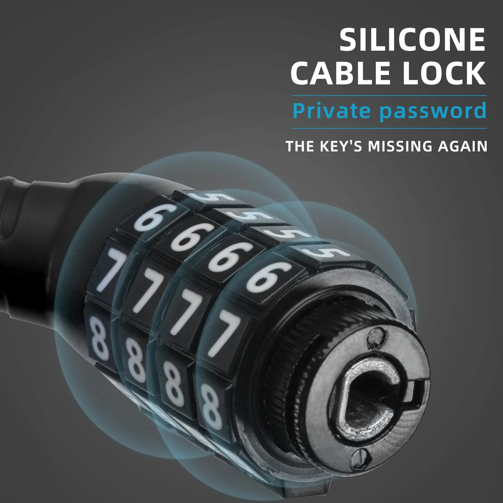 ROCKBROS Lightweight Bike Lock Cable 12MM Anti-Theft Combination Lock - Image 6