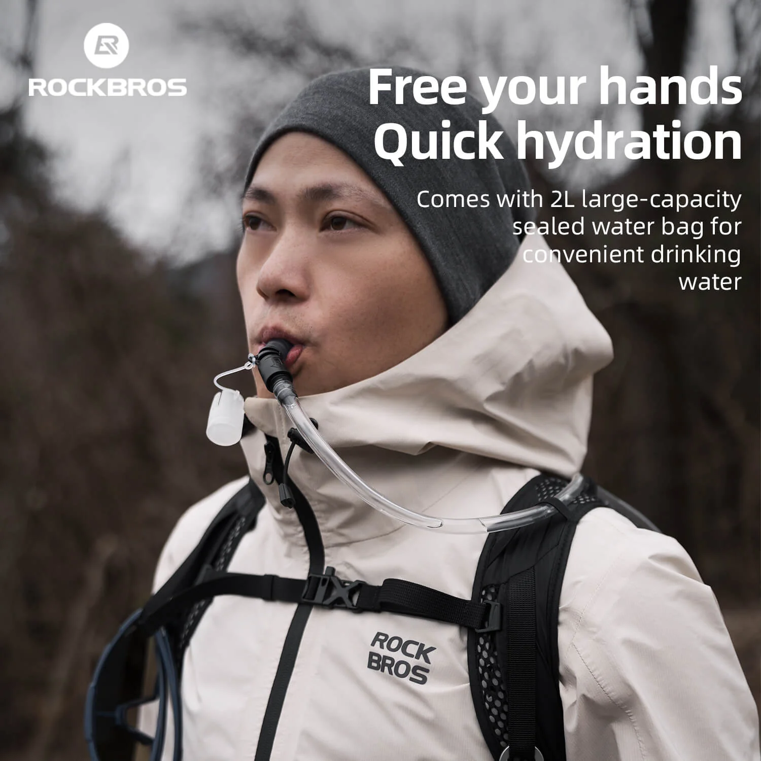ROCKBROS Lightweight Hydration Backpack for Outdoor Sports - Image 4