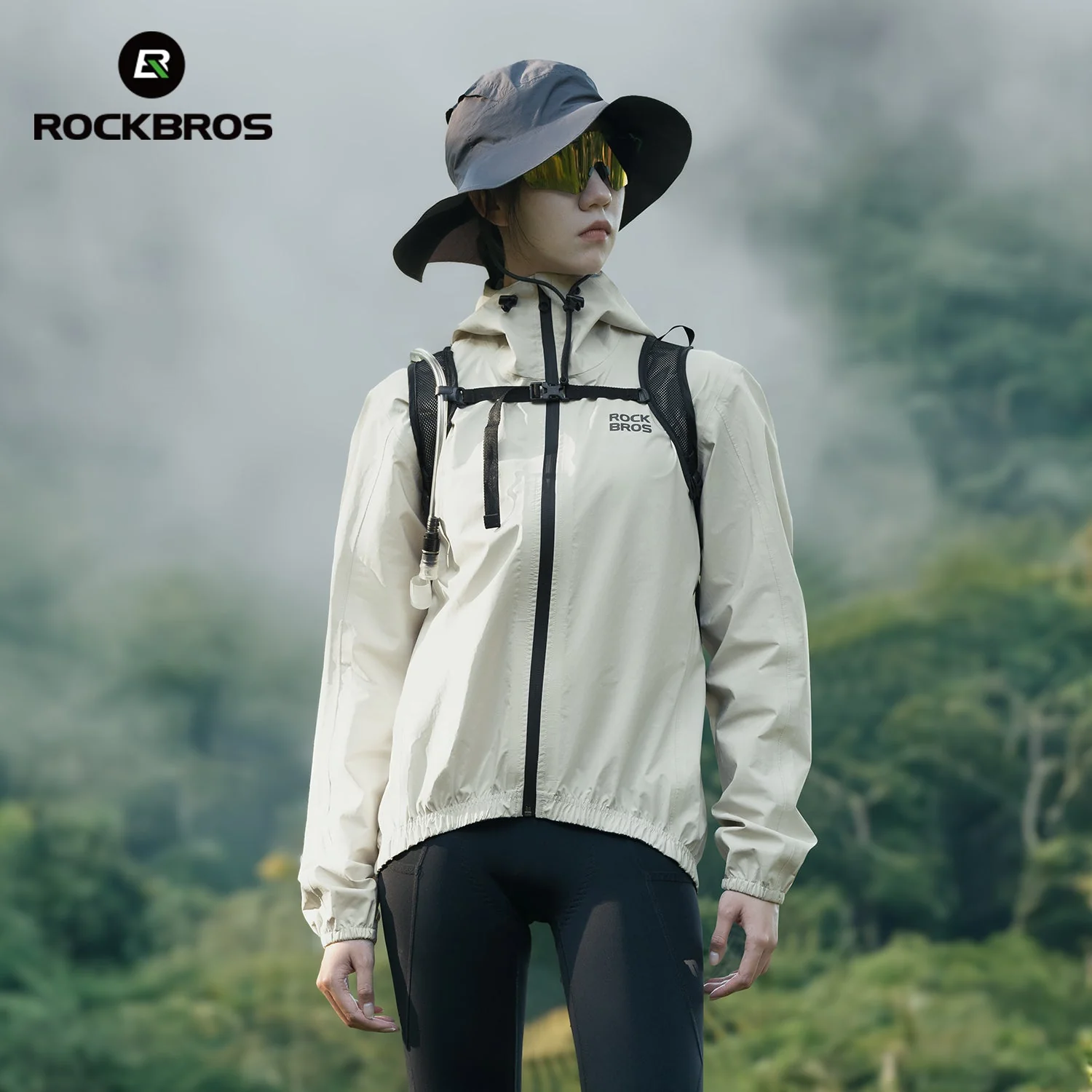 ROCKBROS Men's Cycling Running Windbreaker Windproof Jacket Lightweight High Visibility - Image 3