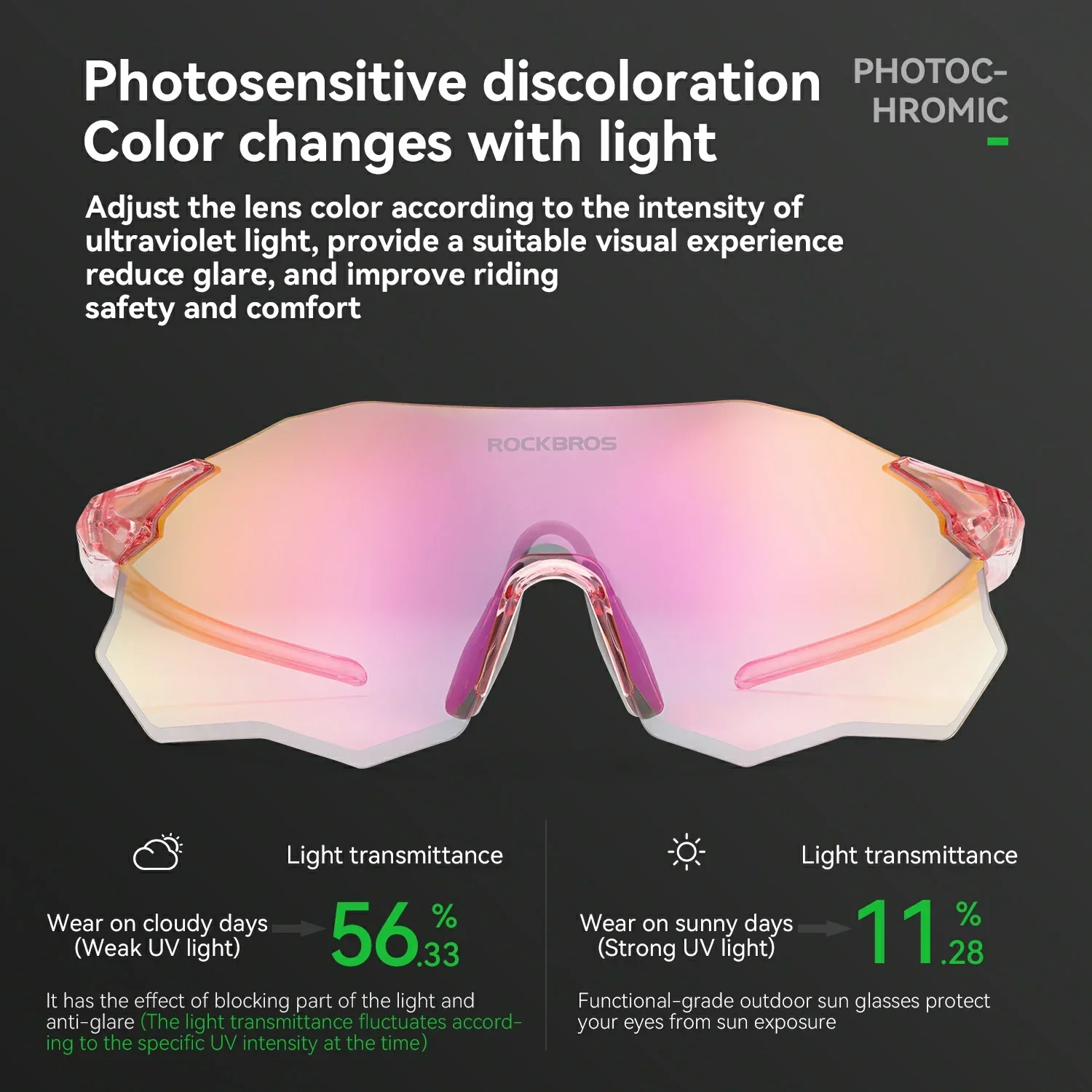 ROCKBROS Polarized Cycling Sunglasses with UV400 Protection Lightweight Durable - Image 8