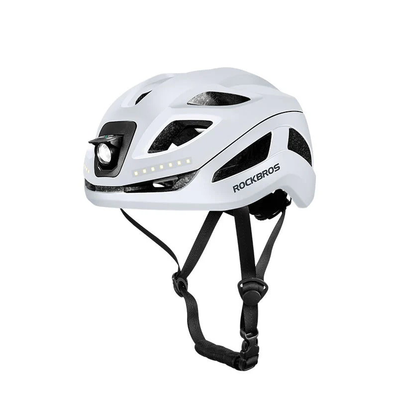 ROCKBROS Safety Warning Helmet with Built-In Lights and Adjustable Fit - Image 3