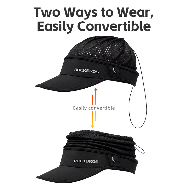 ROCKBROS Summer Sun Protection Cap with Cooling Ice Silk and Adjustable Design - Image 3