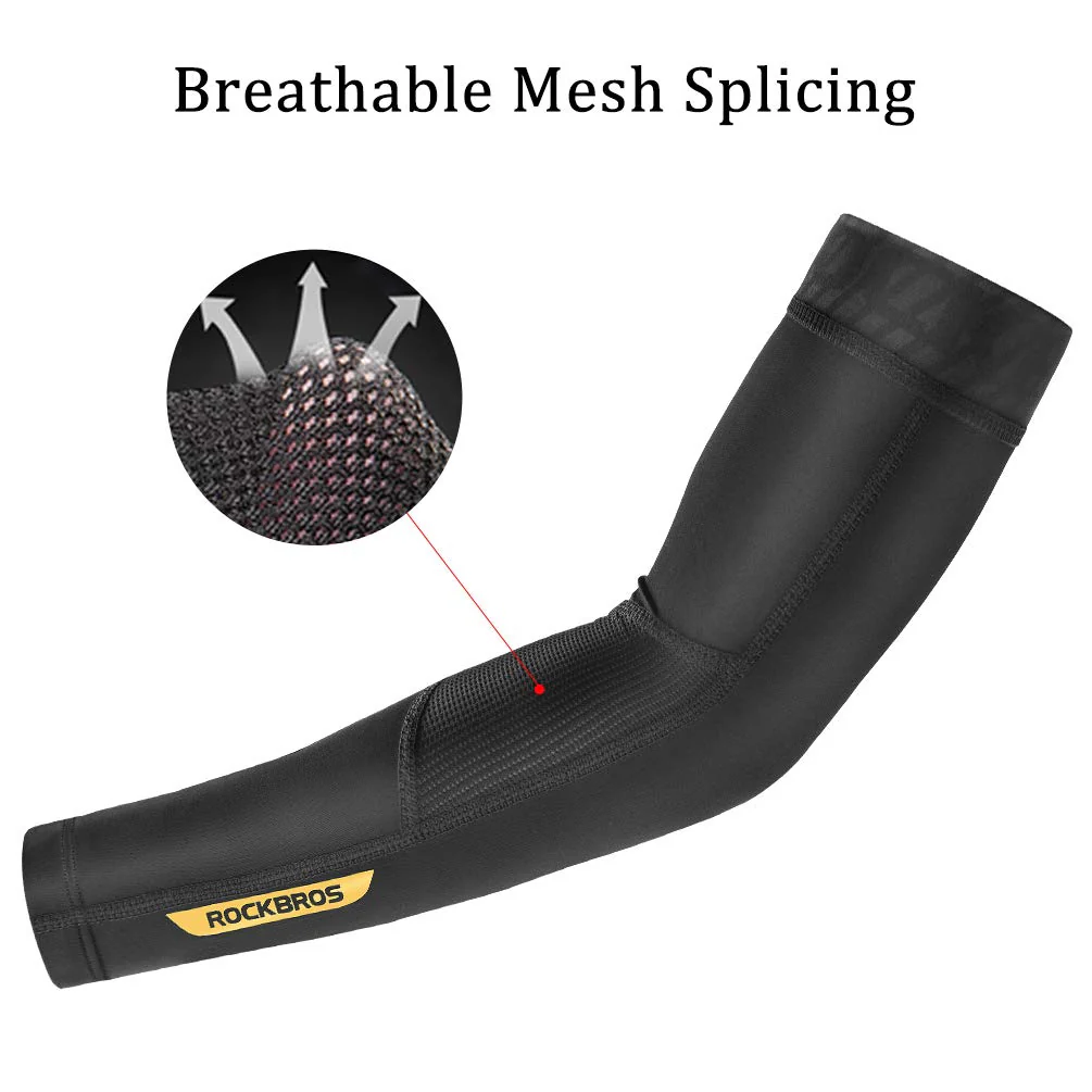 ROCKBROS Sun Protection Arm Sleeves Cooling for Running Golf Fishing Cycling - Image 2