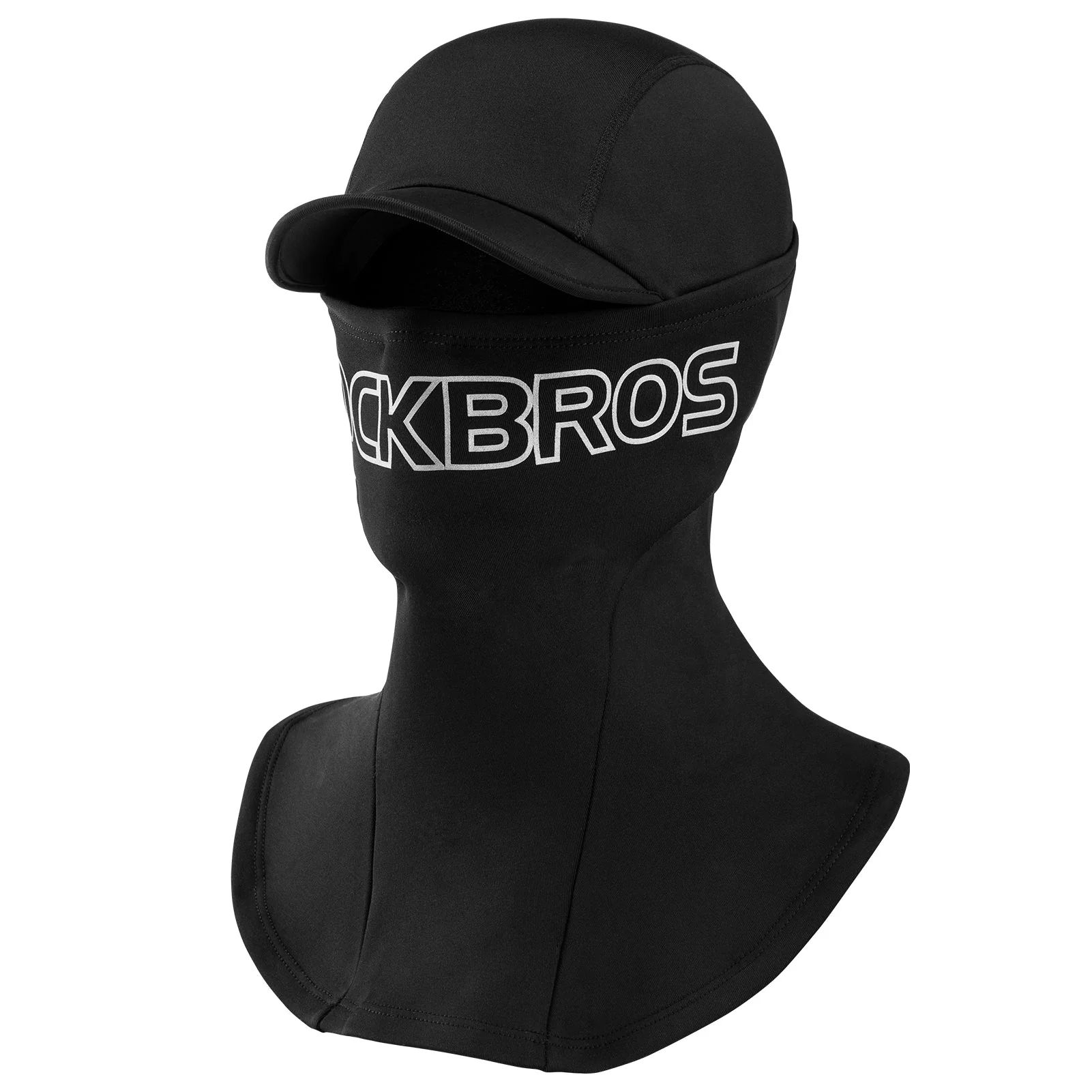 ROCKBROS Thermal Black Ski Mask with Brim Windproof Winter Balaclava for Men - Image 2
