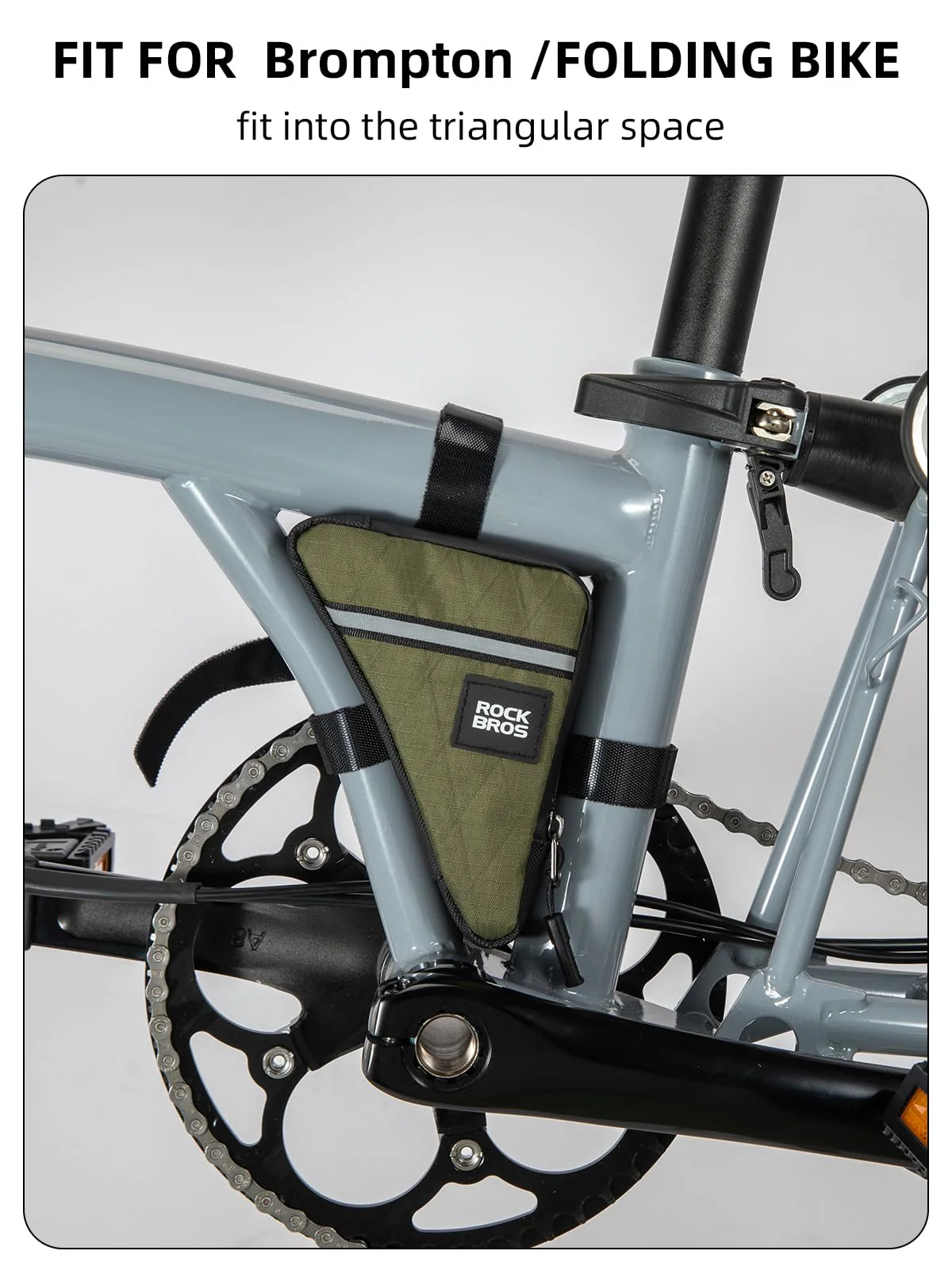 Compact Triangle Bike Tool Storage Bag - Image 10