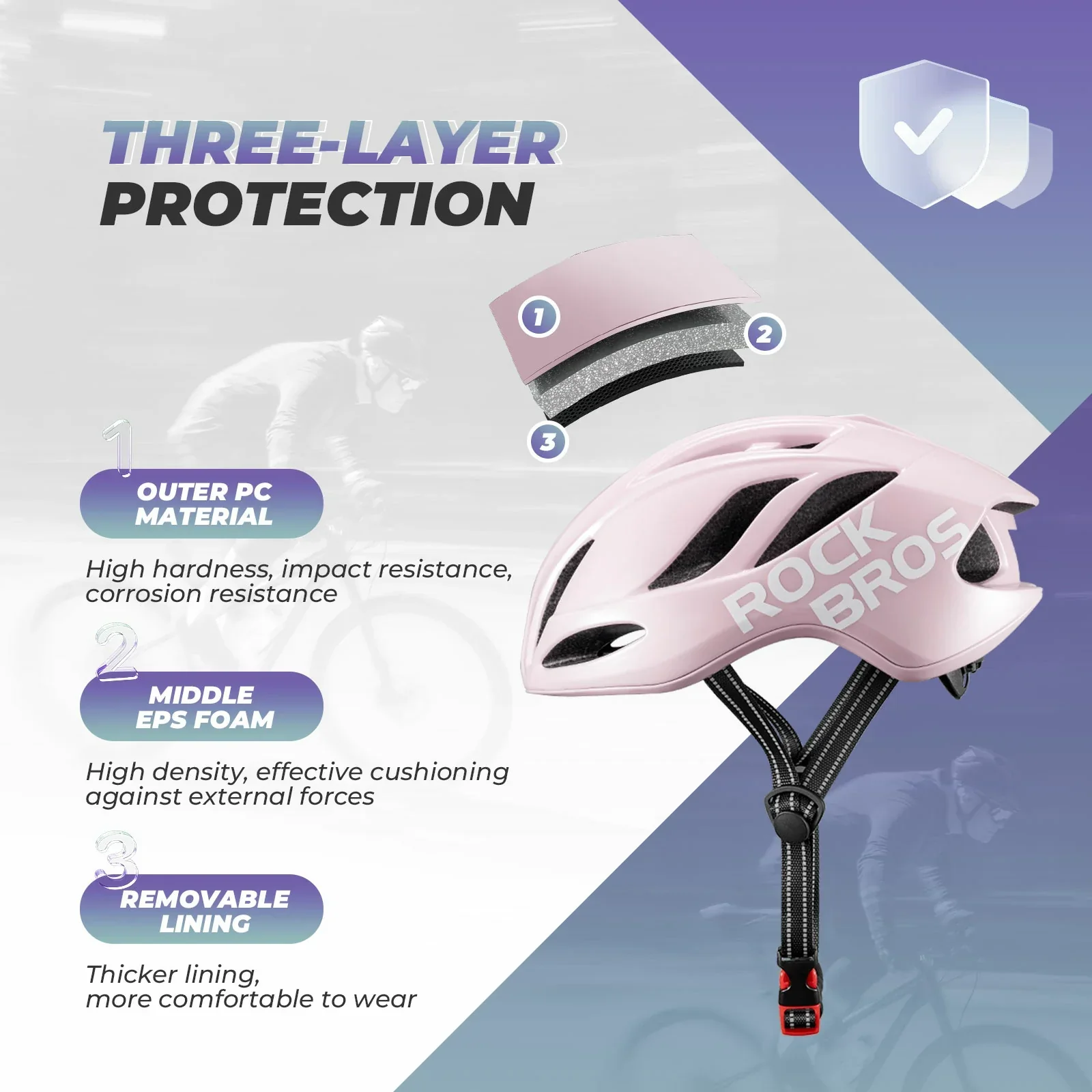 ROCKBROS Ultra-Light Bike Helmet Maximum Protection Ultimate Comfort - Image 23