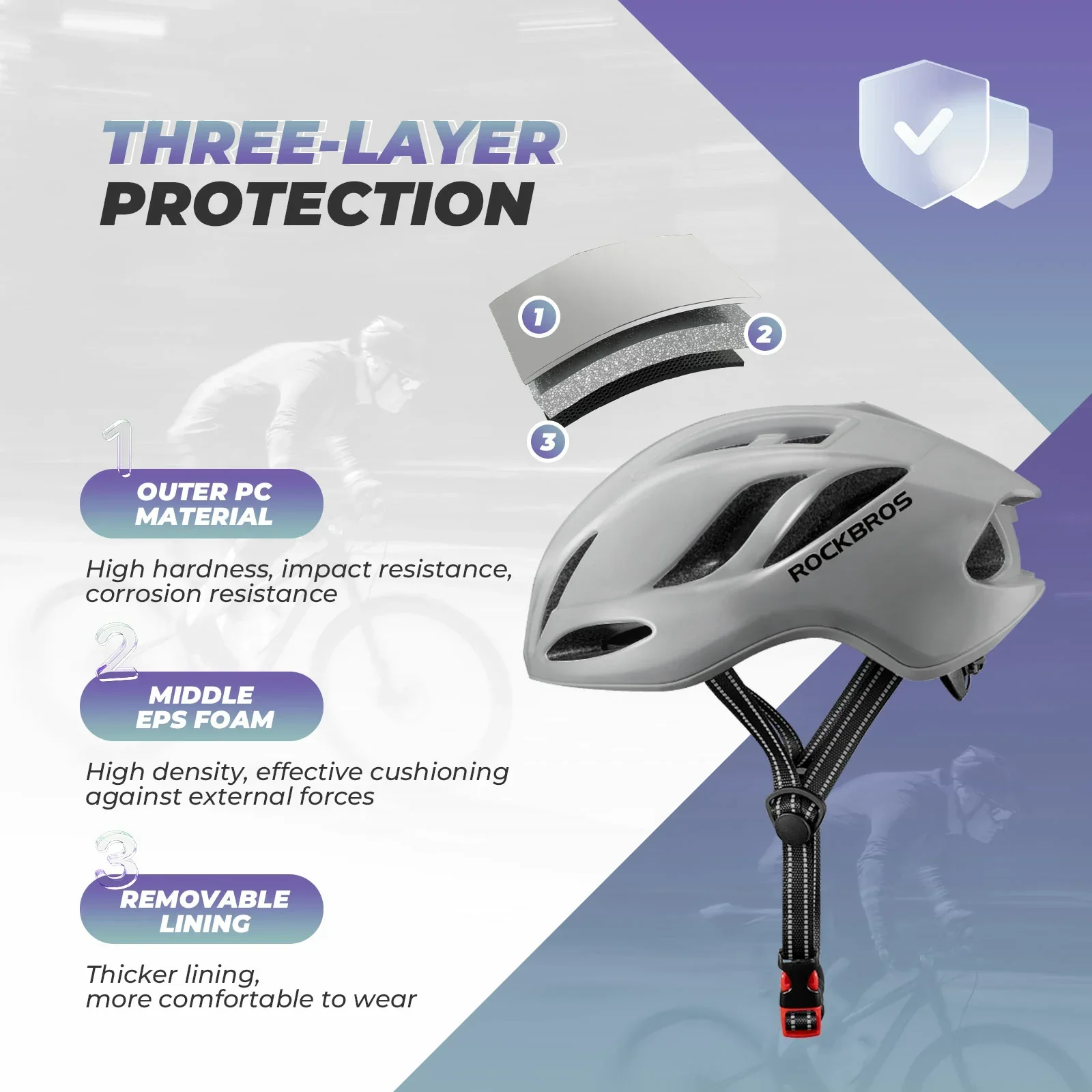 ROCKBROS Ultra-Light Bike Helmet Maximum Protection Ultimate Comfort - Image 28