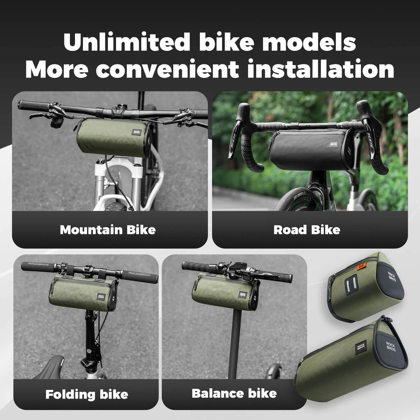 ROCKBROS Versatile 2 in 1 Bike Bag Waterproof Handlebar Bag With Shoulder Strap - Image 15