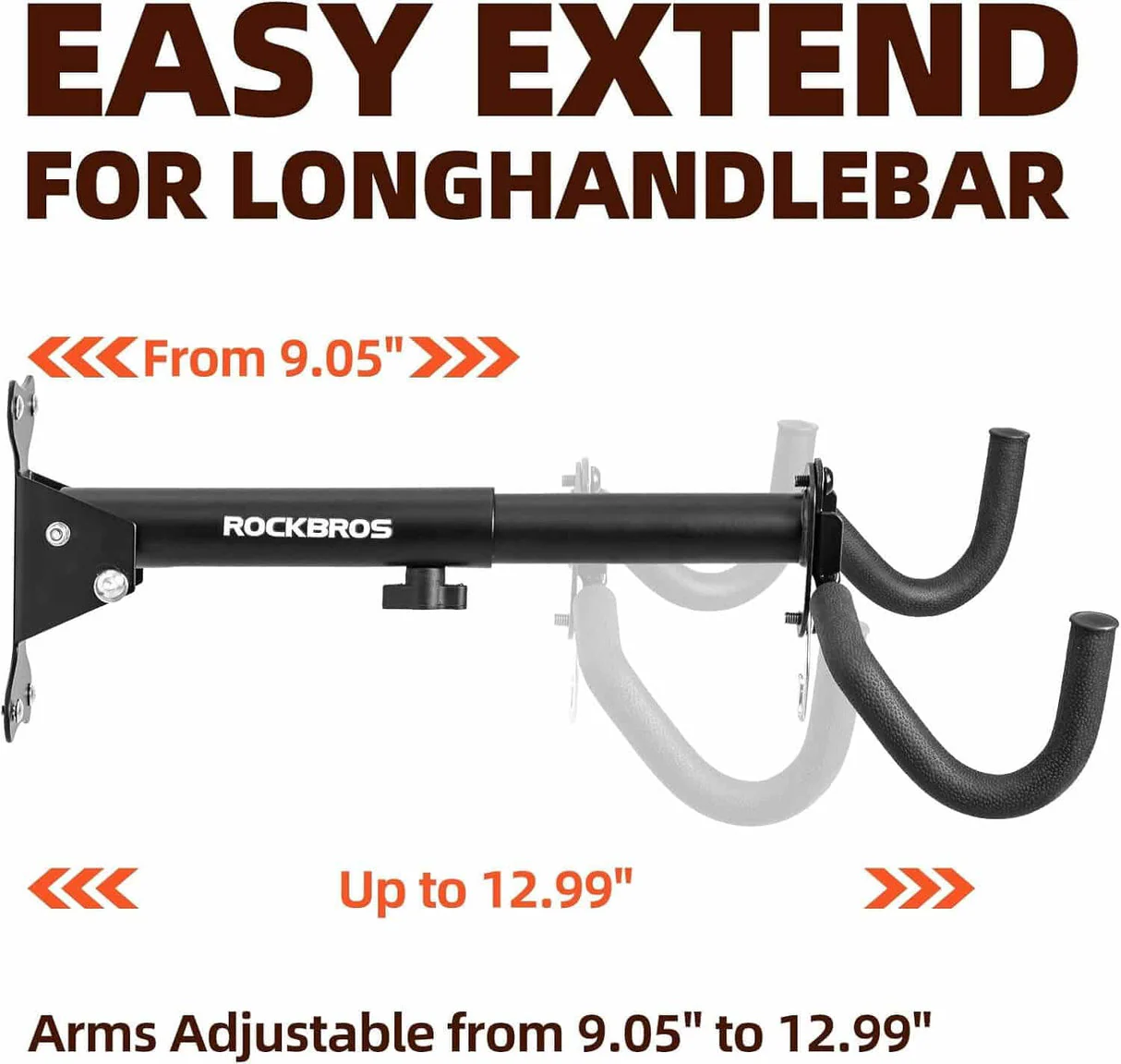 ROCKBROS Wall-Mounted Bike Holder 33 lb Capacity - Image 3