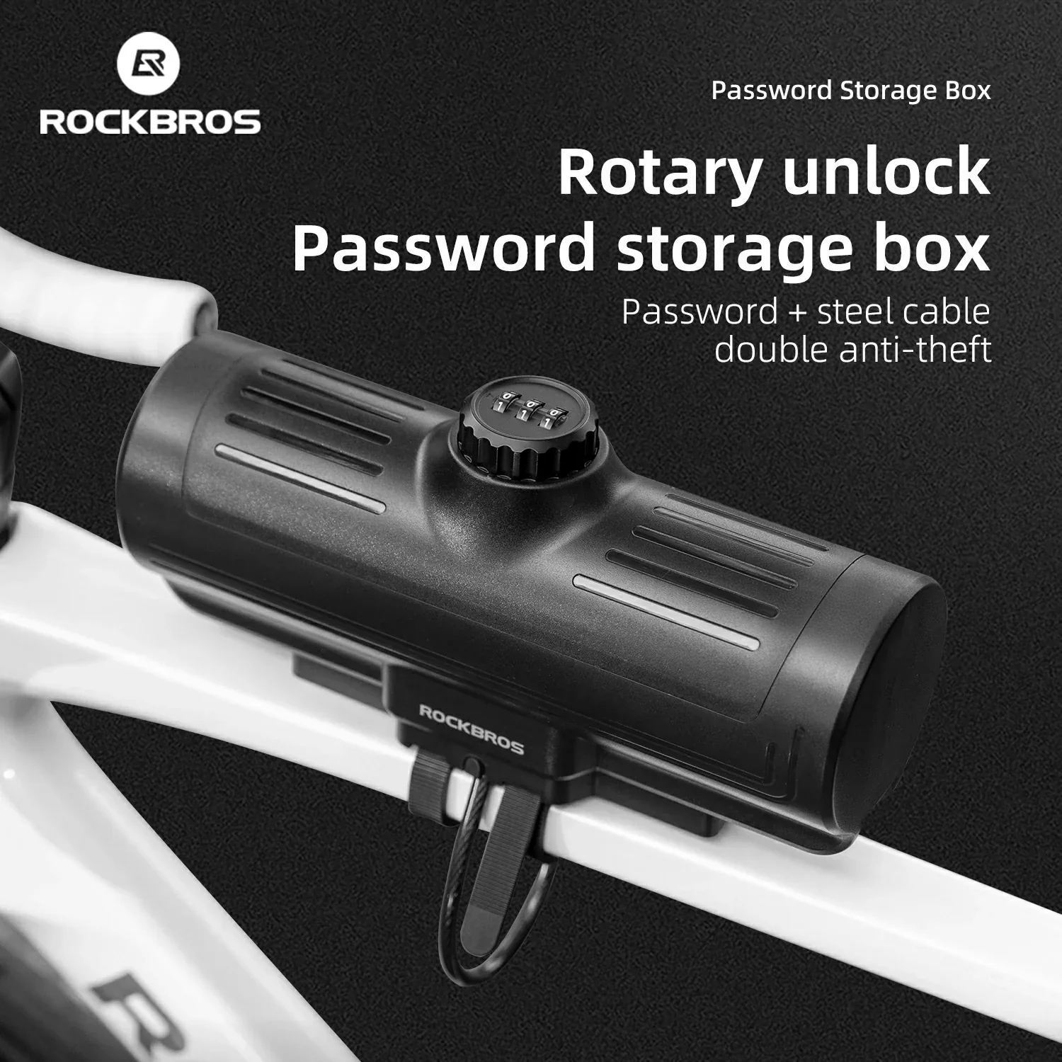 ROCKBROS Water-Resistant Bike Frame Bag with Password Lock - Image 4