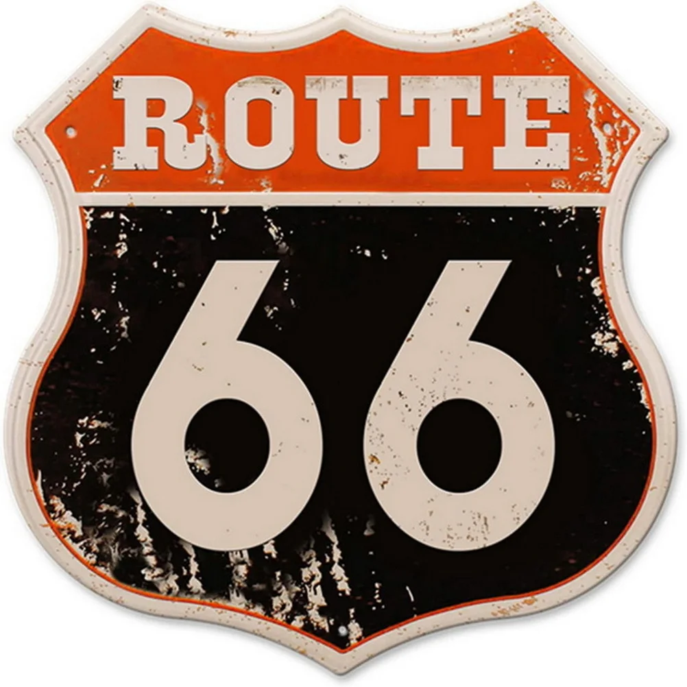 Route 66 American Dreams Shield Metal Tin Signs Posters - Image 16