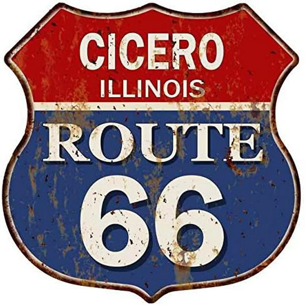 Route 66 American Dreams Shield Metal Tin Signs Posters - Image 22