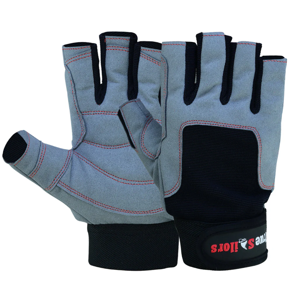 Sailing Gloves All Cut Fingers Blue Grey kayaking watersports - Image 10